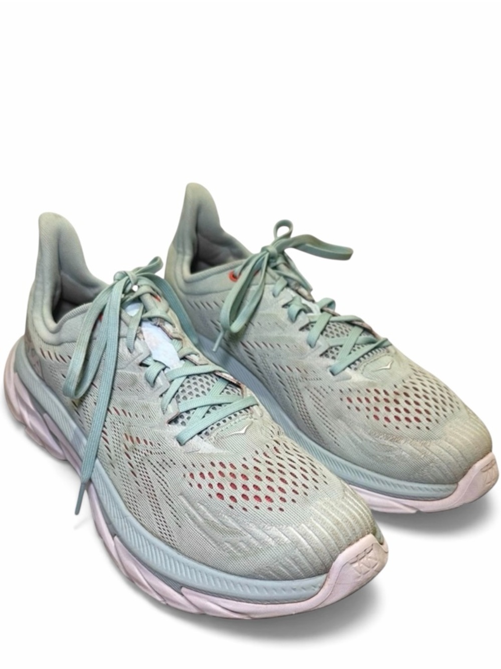 HOKA One One Clifton Edge Seafoam Blue Running Shoes Sneakers Womens Size 11